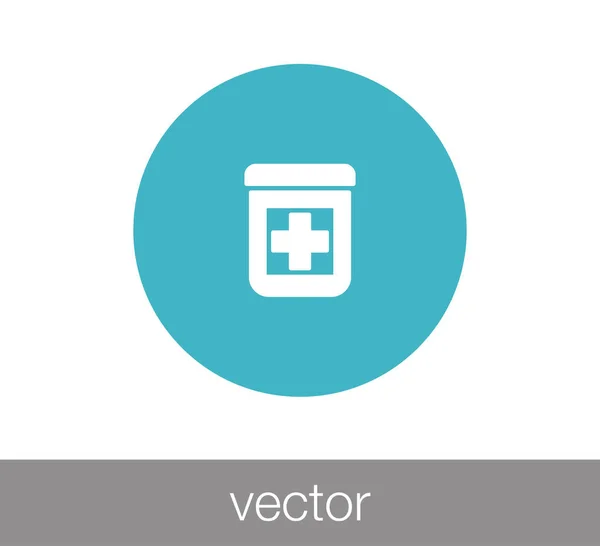 Médicaments icône médicale — Image vectorielle