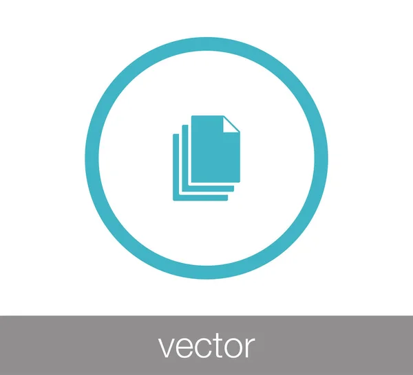 Obrázek ikony dokumentu — Stockový vektor
