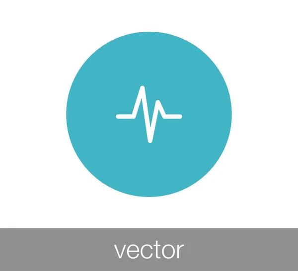 Herzschlag-Web-Ikone. — Stockvektor