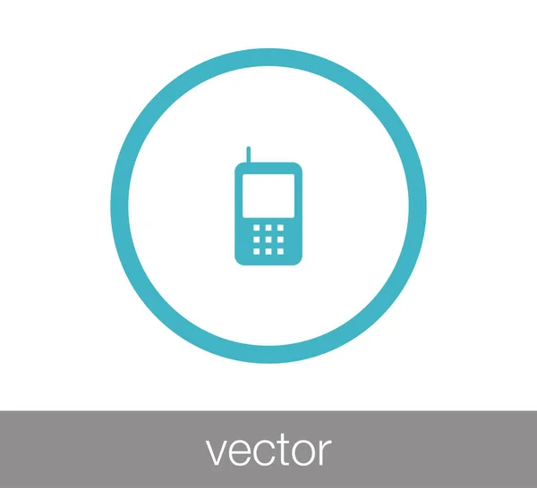 Ícone web telefone — Vetor de Stock