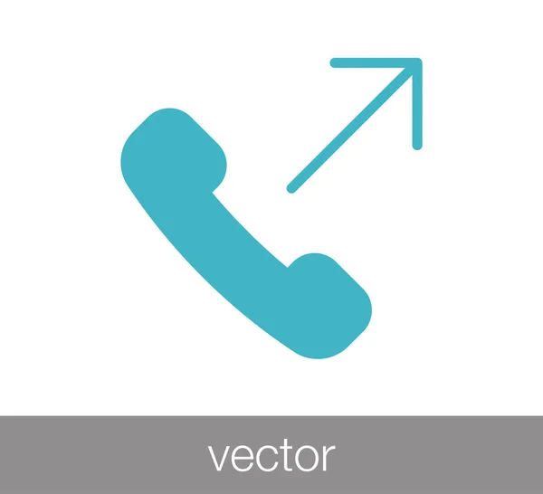 Ícone web telefone — Vetor de Stock