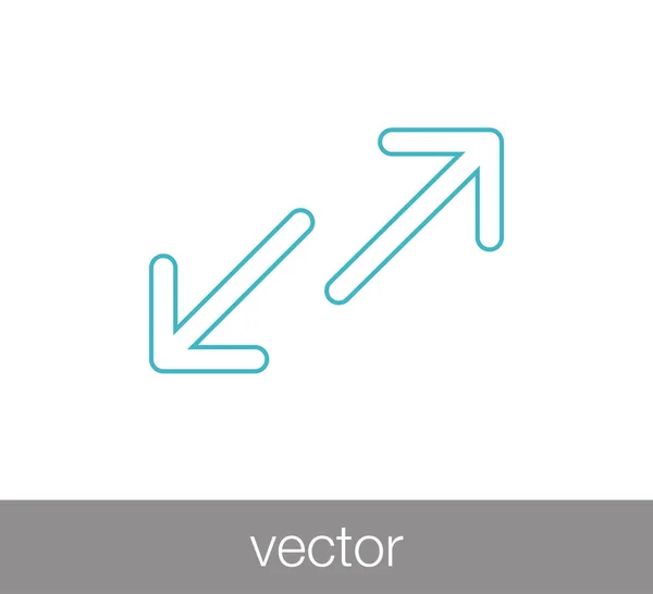 Ícone de setas de transferência —  Vetores de Stock