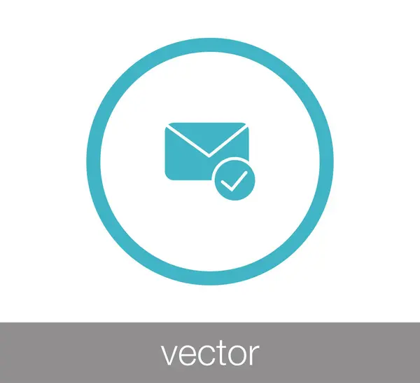 E-Mail-Symbol lesen — Stockvektor