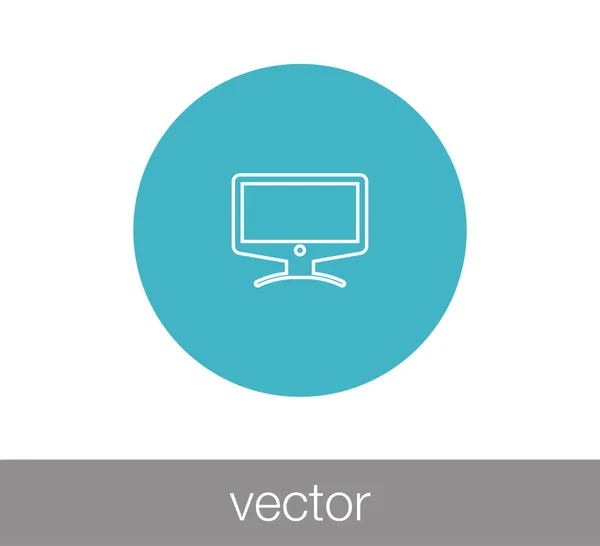 Kijelző ikon illusztráció — Stock Vector