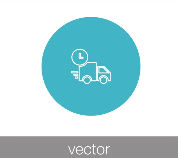 Caminhão Flat Icon — Vetor de Stock