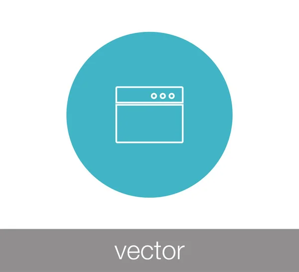 Fenster-Symbol. Programmiersymbol — Stockvektor