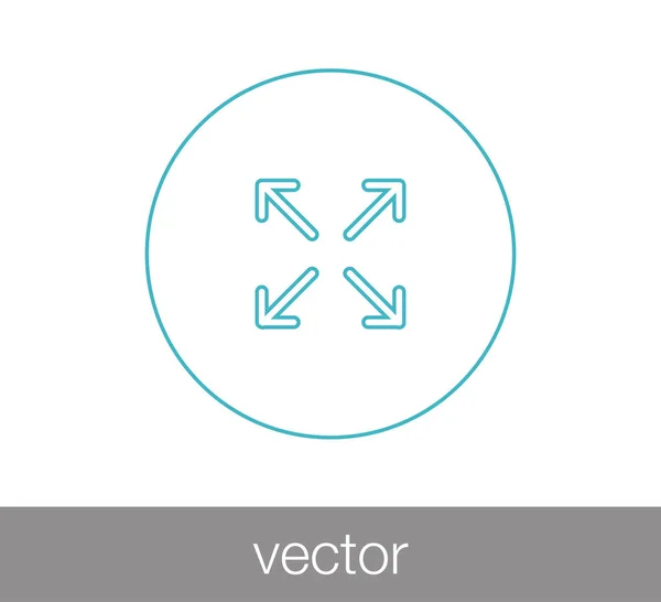 Icône symbole flèche. — Image vectorielle