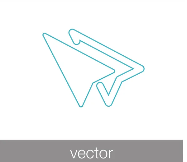 Icono web de flecha — Vector de stock