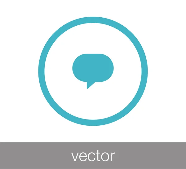 Chat Comentario icono — Vector de stock