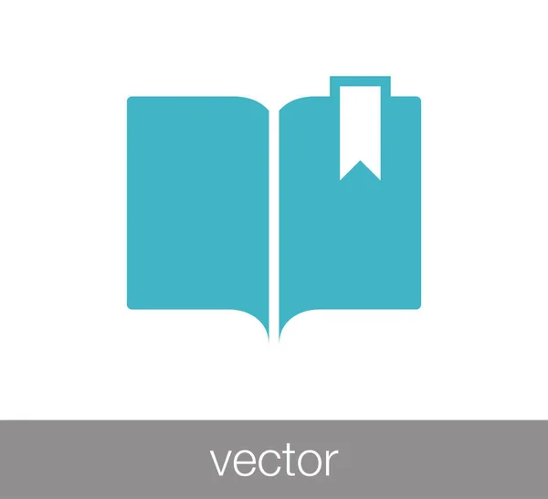 Icono del libro ilustración . — Vector de stock