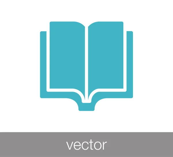 Icono del libro ilustración . — Vector de stock