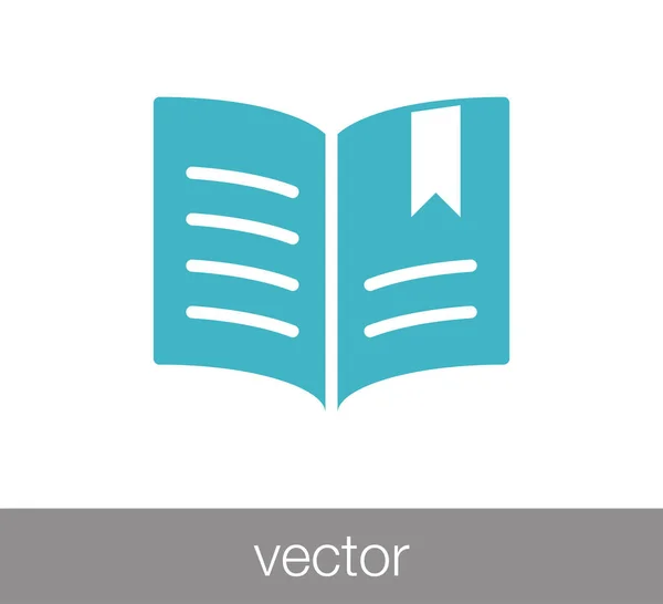 Icono del libro ilustración . — Vector de stock