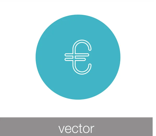 Monnaie icône de l'économie financière — Image vectorielle
