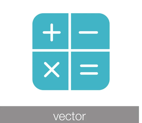 Calculatrice Icône plate — Image vectorielle