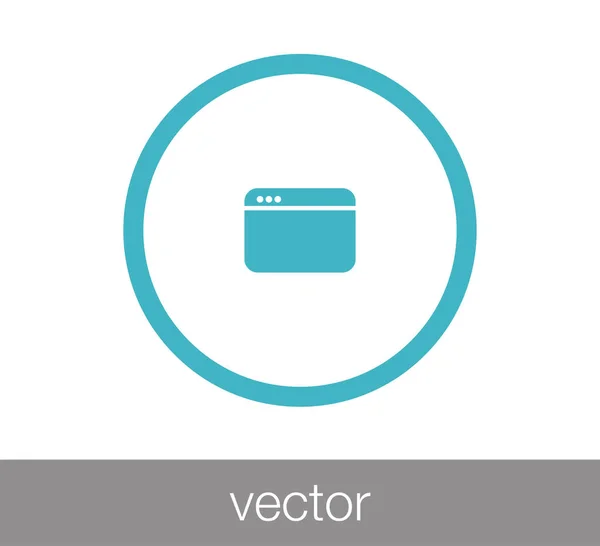 Window icon. Programming icon — Stock Vector