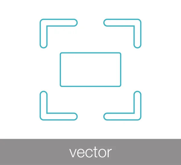 Crop icône web — Image vectorielle