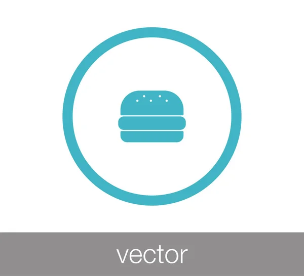 Icône plate Burger — Image vectorielle