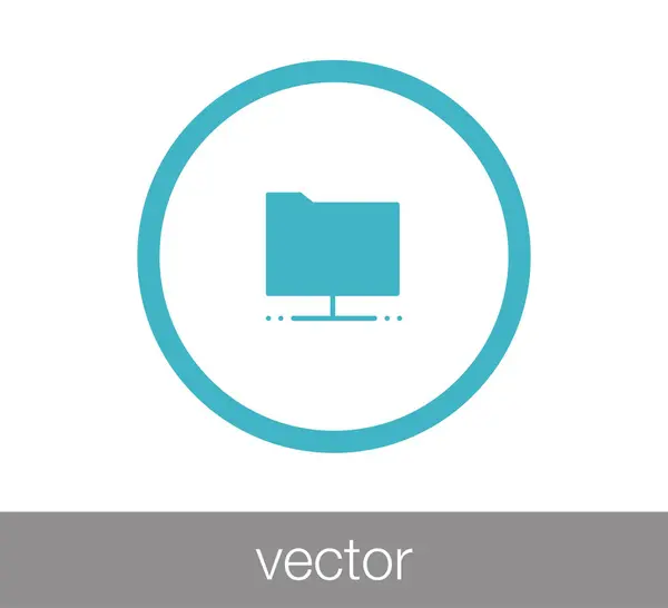 Ordner Flat Icon — Stockvektor