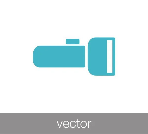 Icono plano de antorcha . — Vector de stock