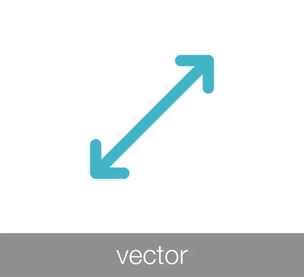 Nyíl szimbólum ikon. — Stock Vector