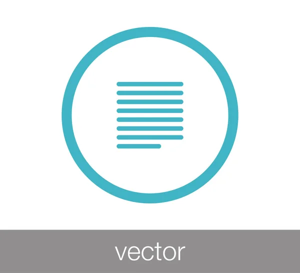 Justificar icono de texto — Vector de stock