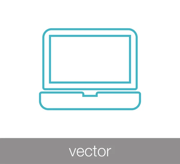 Pictograma web laptop — Vector de stoc