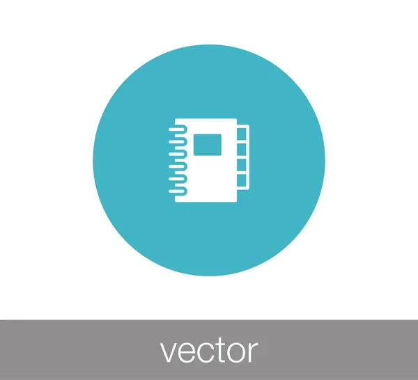 Notizbuch-Ikone — Stockvektor