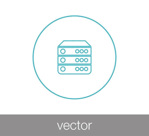 Illustration icône serveur . — Image vectorielle