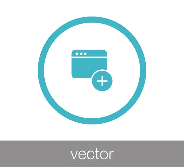 Icono de ventana. Icono de programación — Vector de stock