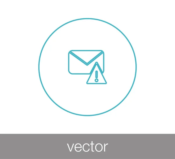 Problème de courriel icône — Image vectorielle
