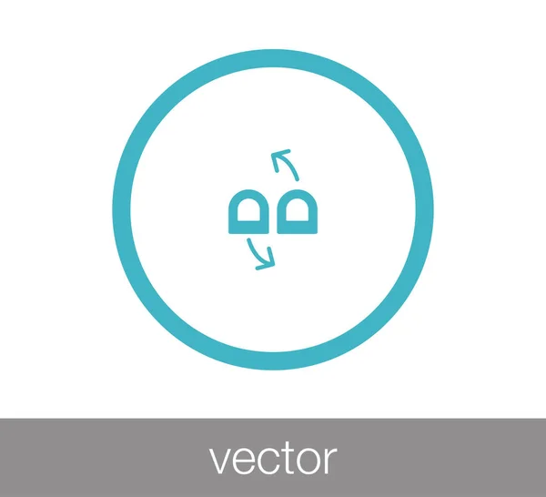 Toca el icono del gesto — Vector de stock