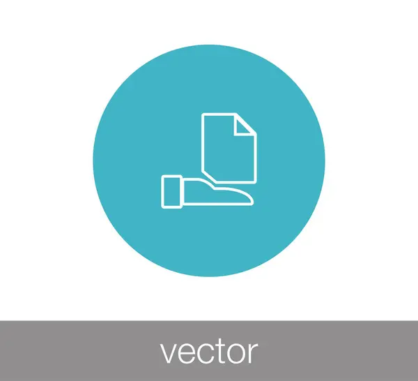 Document icon  illustration — Stock Vector