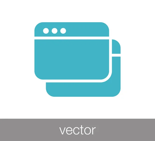 Code window icon — Stock Vector