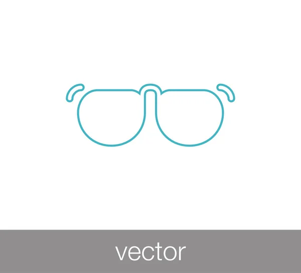 Значок ока окуляри . — стоковий вектор