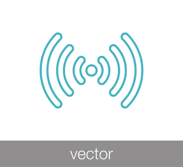 Icône ligne Wifi — Image vectorielle