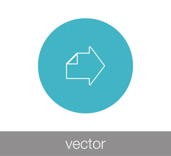 Icono web de flecha — Vector de stock