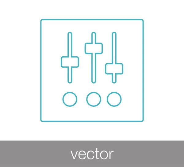 Panneau de configuration icône . — Image vectorielle