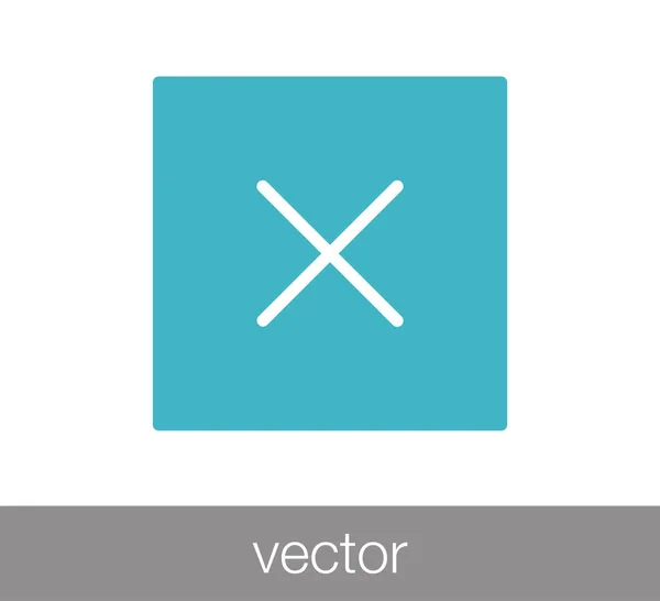 Cerrar icono web — Vector de stock