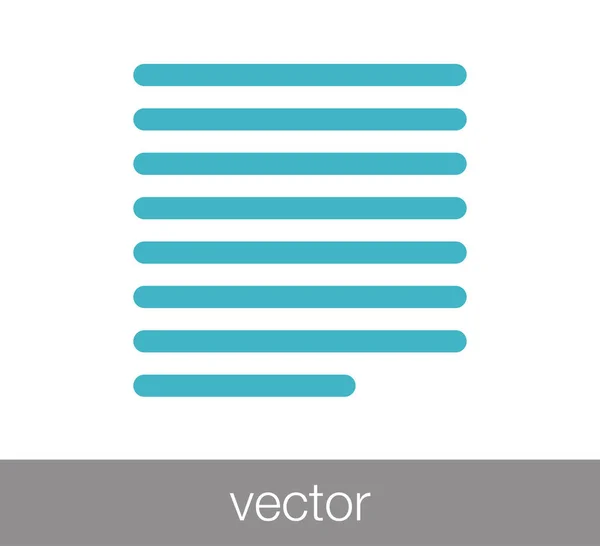 Justifier l'icône de texte — Image vectorielle