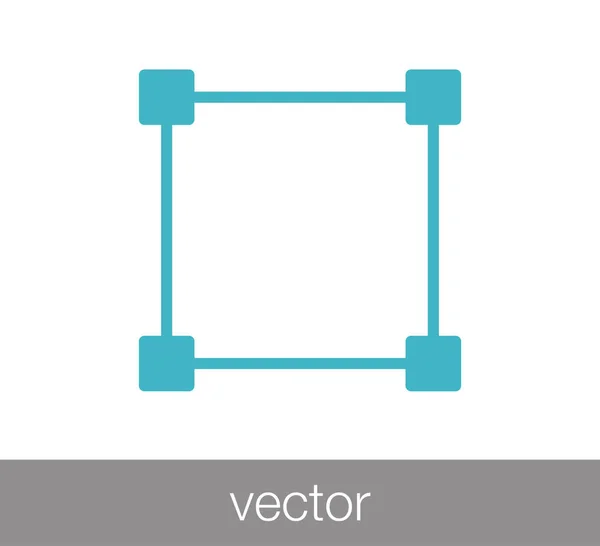 Ikona vybrané oblasti — Stockový vektor