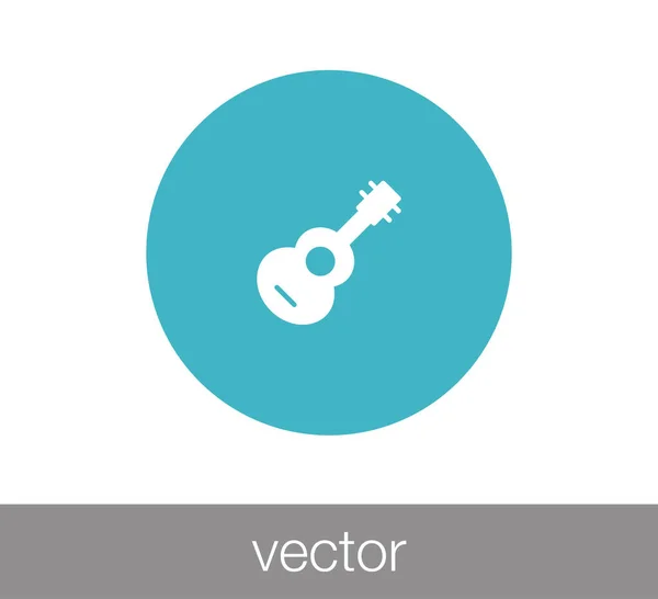 Ikone des Gitarrenzeichens — Stockvektor