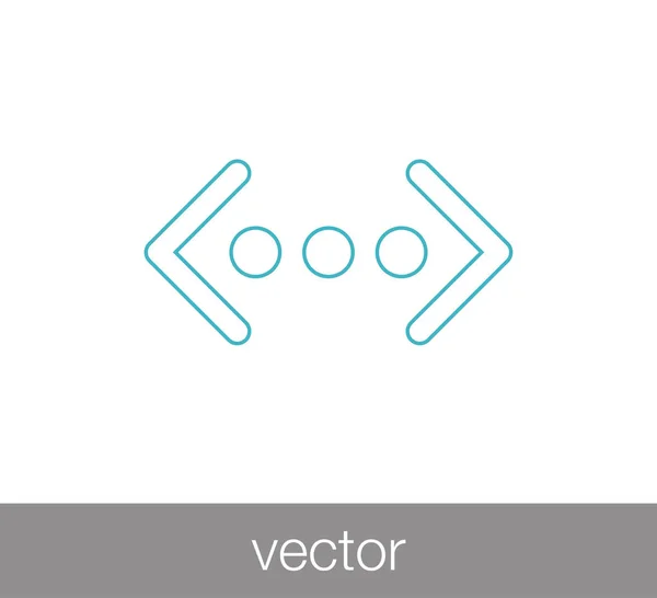 Icône plate de connexion — Image vectorielle