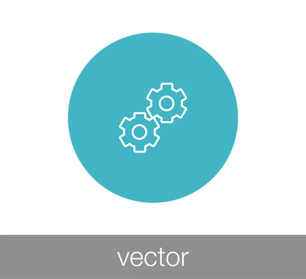 Cogwheel web icon. — Stock Vector