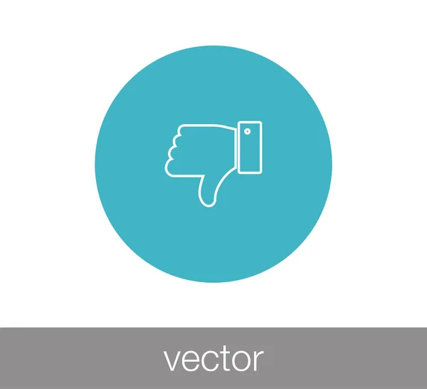 Remek legyőz-ikon — Stock Vector
