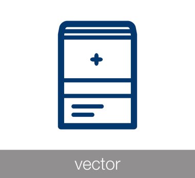 Sağlık dosyası simgesi