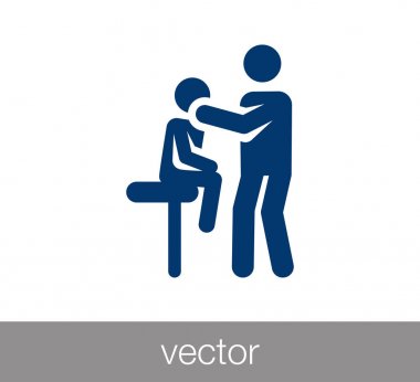 Hasta ve doktor simgesi