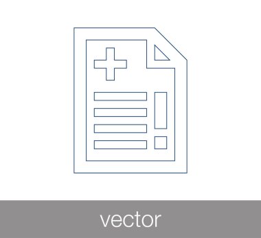 Sağlık dosyası simgesi