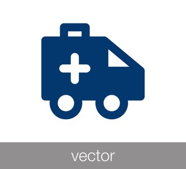Ambulans simgesi illüstrasyon
