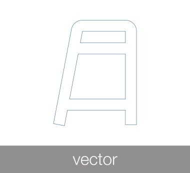 koltuk değneği düz simgesi