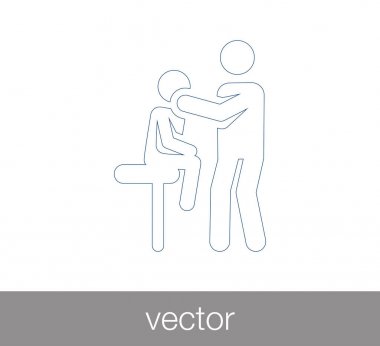 Hasta ve doktor simgesi